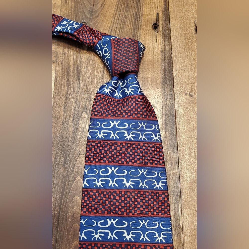 Barbara Blank New York Horizontal Pattern All Silk Necktie
